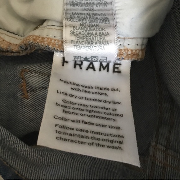 FRAME Denim Le Palazzo Wide Leg Front Seam Jeans Bad Company - Picture 12 of 13